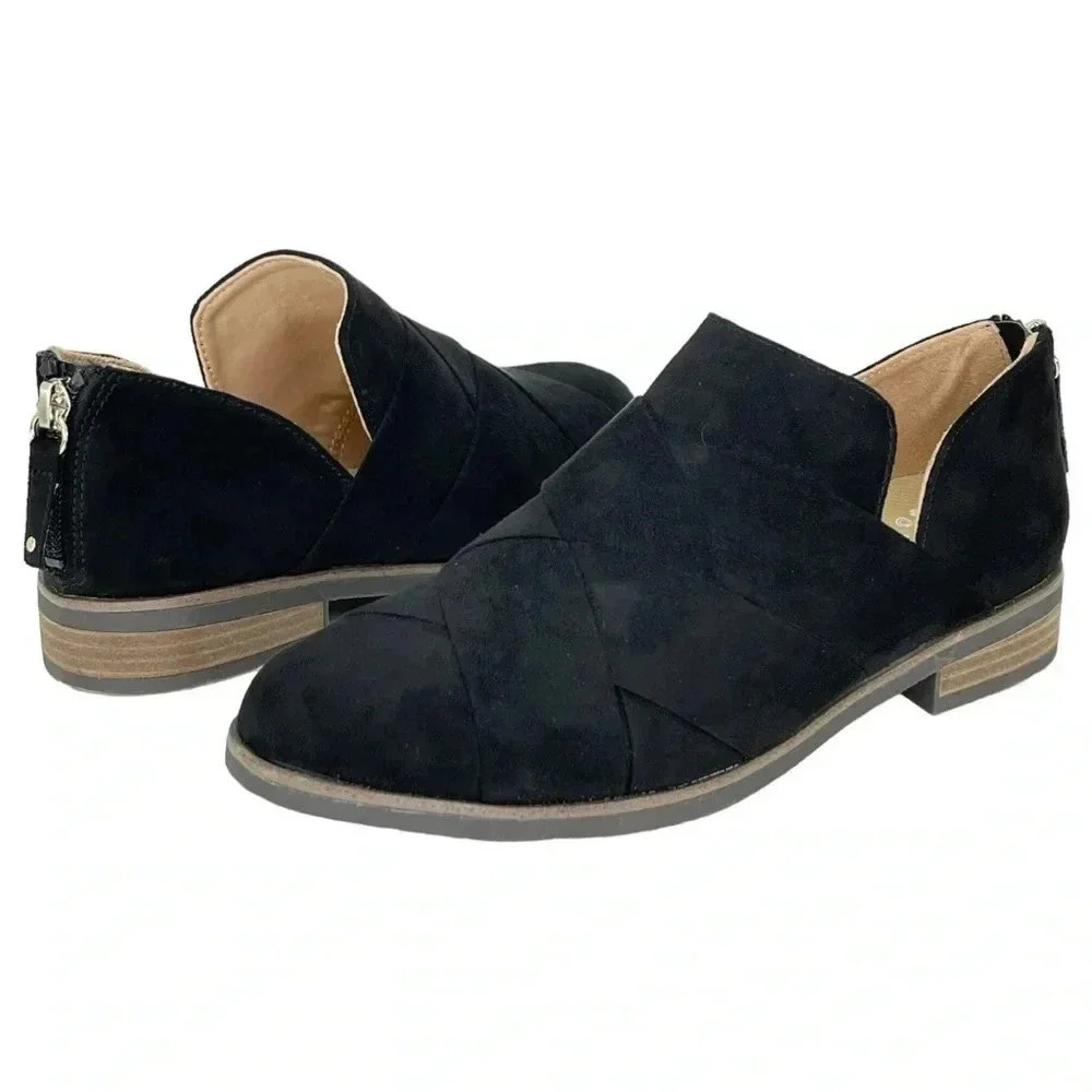 Dr. Scholl’s Always Band Black Faux Suede Womens Loafers Size 6.5M - Picture 14 of 14